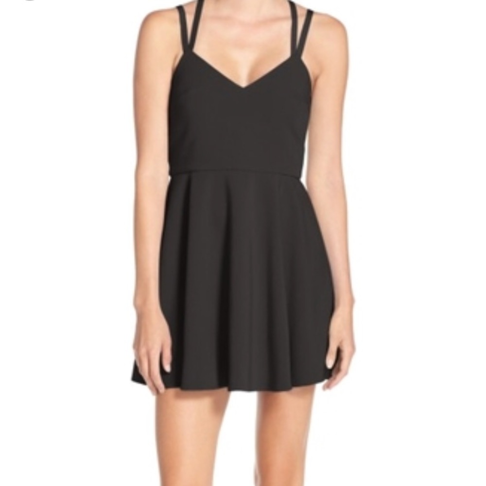 NEVER WORN Double Strap Fit&Flare Dress